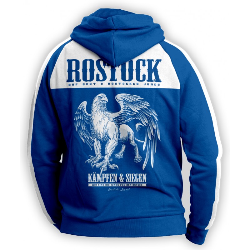 Rostock Blau Weiss Fan Pullover