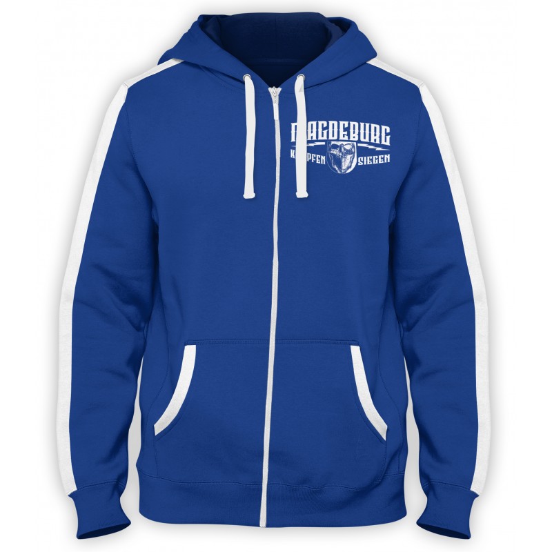 Magdeburg Blau Weiss Fan Jacke Magdeburg Blau Weiss Fan Jacke