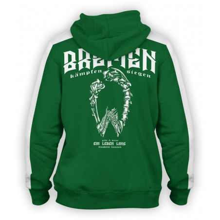 Werder Bremen SV Sweatjacke GOTS - Grüne Trainingsjacke Mit Werder-Raute