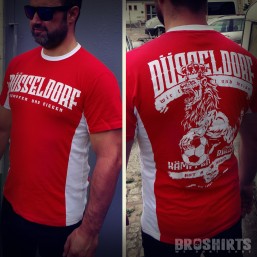 Düsseldorf Fan T-Shirt Rot Weiß